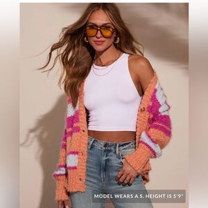NWT Vici Anizo striped cardigan
